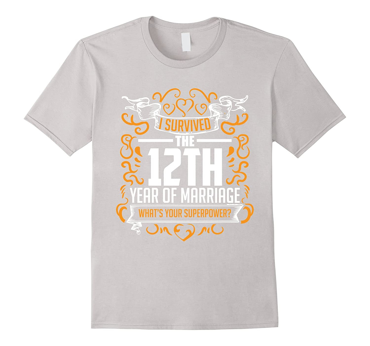 12th Wedding Anniversary Gifts
 12th Wedding Anniversary Gifts 12 Year T Shirt For Her Him