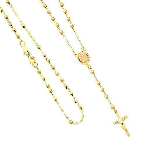 14k Rosary Necklace
 14k Gold Rosary Necklace