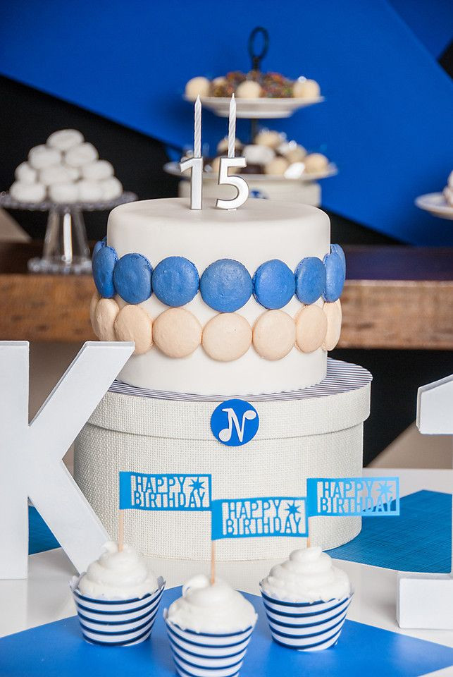 15Th Birthday Party Ideas For Boys
 15th birthday cake boy bar mitzvah boy