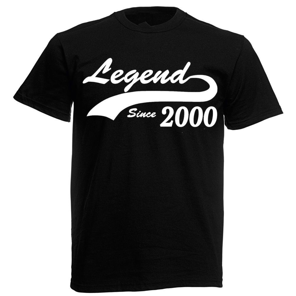 18th Birthday Gifts For Guys
 Details about Legend 2000 T Shirt mens 18th birthday