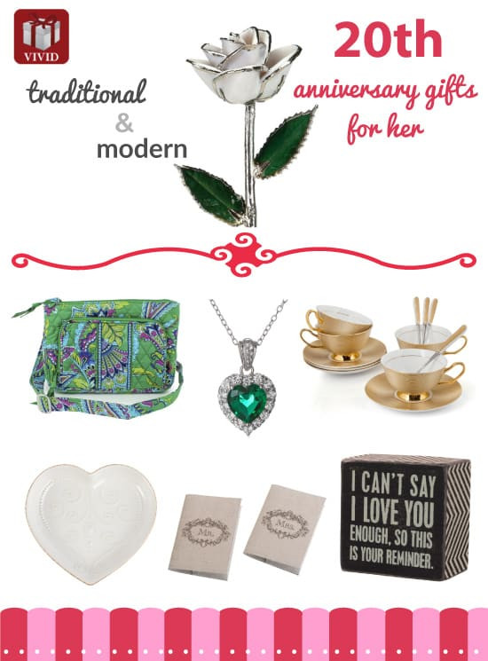 20th Wedding Anniversary Gift Ideas
 Best 20th Anniversary Gift Ideas for Her Vivid s