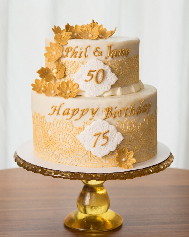 75th Birthday Cakes
 50th Wedding 75th Birthday Cake – Aspen Street Cakes