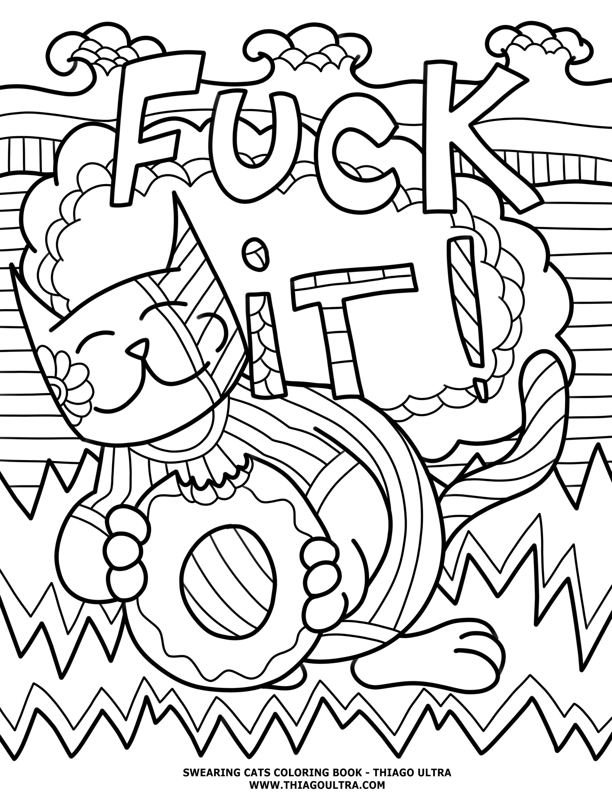Adult Swear Coloring Pages
 Stress Relieving Coloring Pages Printable at GetColorings
