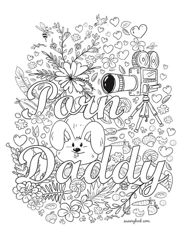 Adult Swear Coloring Pages
 Swear Words
