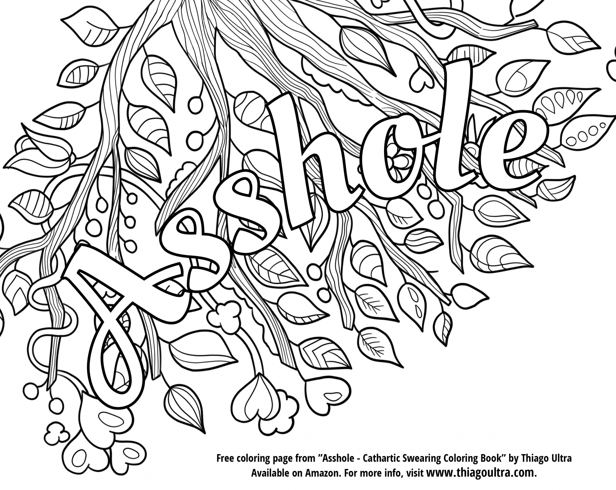 Adult Swear Coloring Pages
 The top 10 Ideas About Coloring Pages for Adults Swear