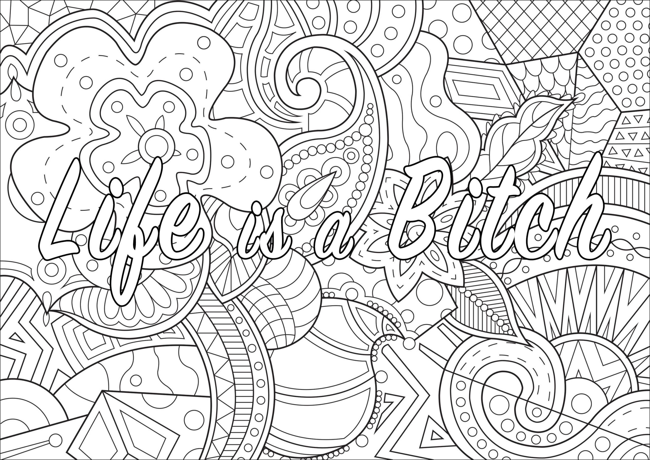 Adult Swear Coloring Pages
 A Coloring Page santaclarapueb ibrary