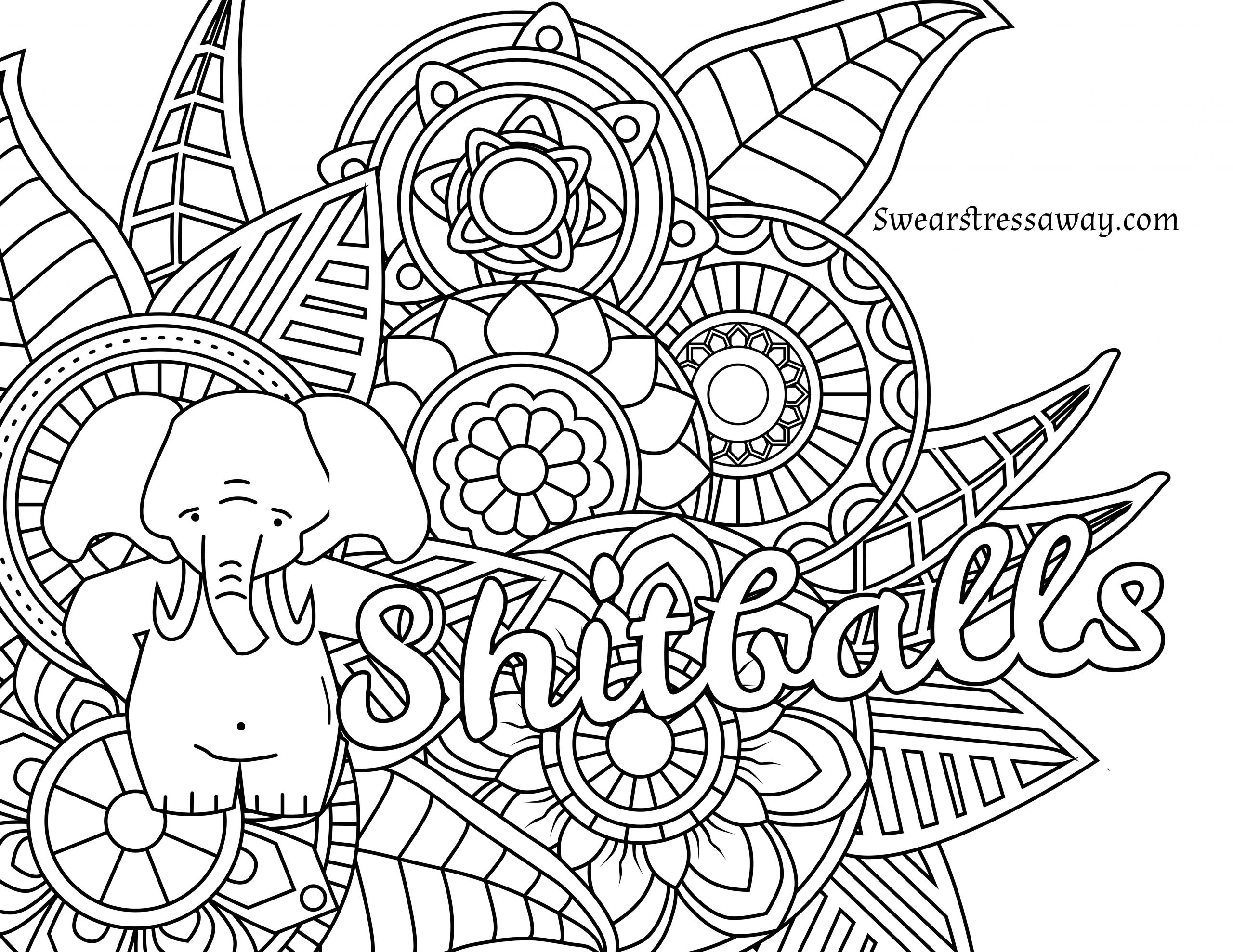 Adult Swear Coloring Pages
 Curse Word Free Coloring Pages