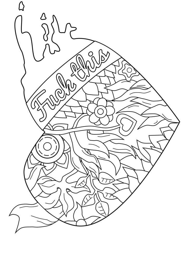 Adult Swear Coloring Pages
 Free Coloring Pages For Adults ly at GetColorings