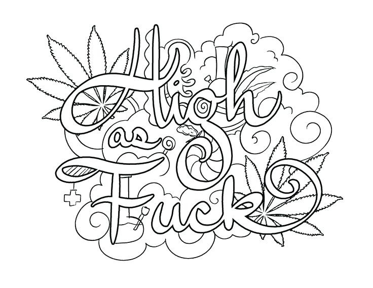 Adult Swear Coloring Pages
 Coloring Pages For Adults Words at GetColorings