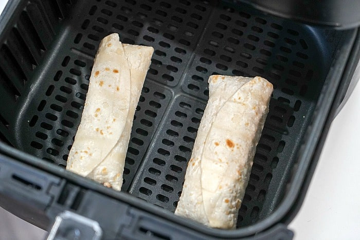Air Fryer Frozen Burritos
 Frozen Burrito in Air Fryer · The Typical Mom