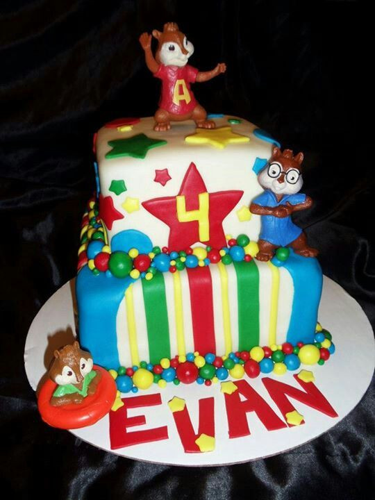 Alvin And The Chipmunks Birthday Cake
 Alvin and the Chipmunk birthday cake Cakes