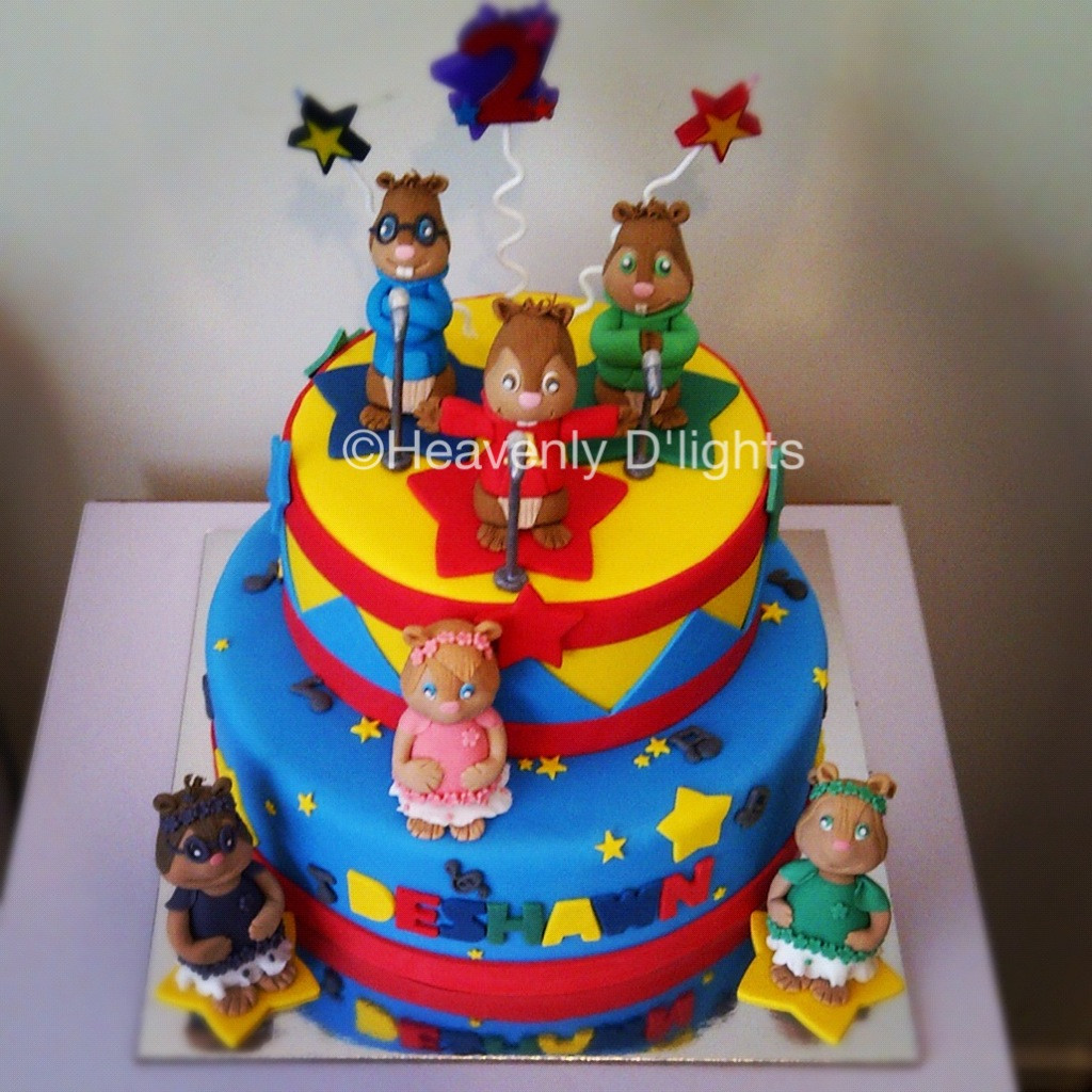 Alvin And The Chipmunks Birthday Cake
 Heavenly D lights Alvin and The Chipmunks Birthday Cake