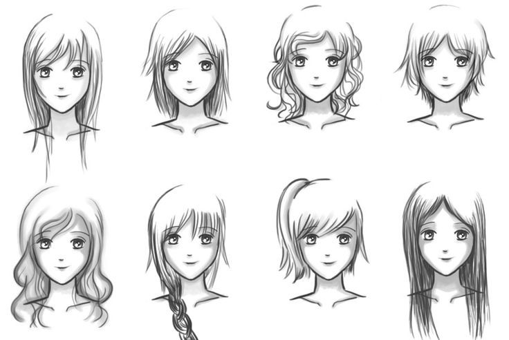 Anime Girl Hairstyle
 How To Draw Female Girl s Anime Hairstyles ⋆ Anime & Manga