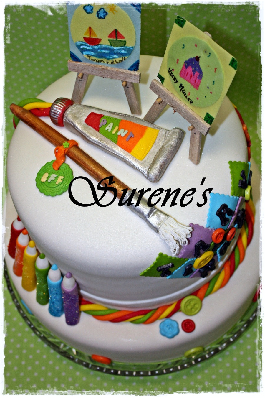 Art Birthday Cake
 Arts & Crafts Cake CakeCentral