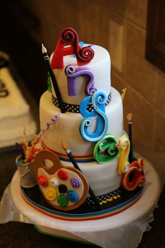 Art Birthday Cake
 Some cool art themed cakes to inspire you