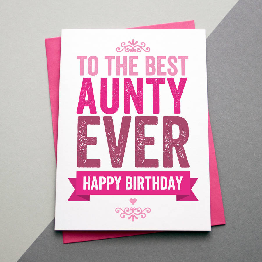 Aunt Birthday Cards
 best auntie aunt aunty ever birthday card by a is for