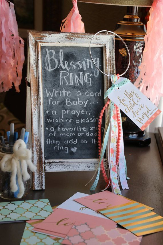 Baby Blessing Gift Ideas
 Blessing Rings are the perfect activity for a Baby Shower