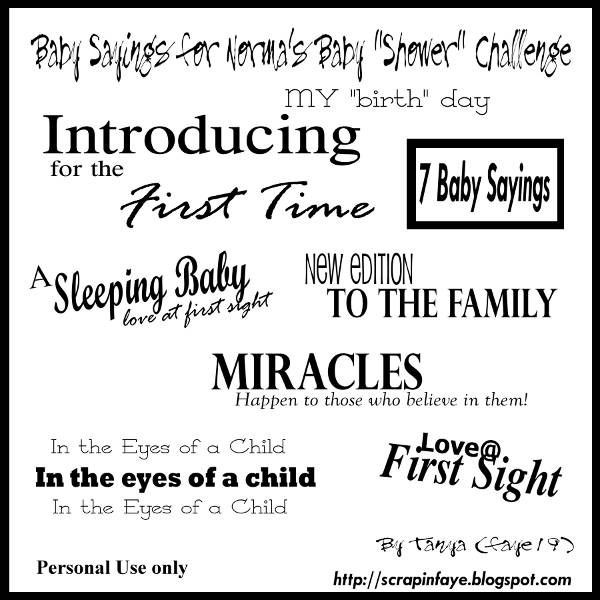 Baby Quotes For Scrapbook
 54 Very Cute Baby Scrapbook Sayings