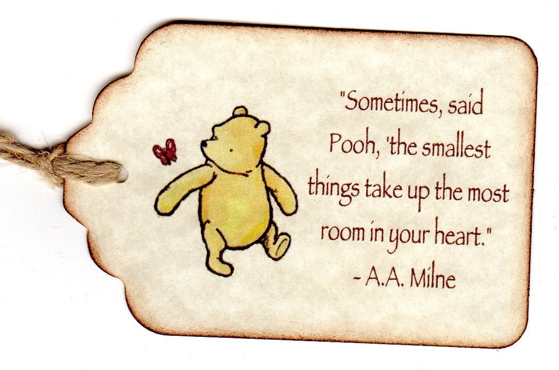 Baby Shower Gift Tags
 20 Winnie The Pooh Baby Shower Favor Tags Baby by luvs2create2
