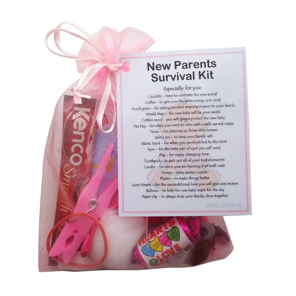Baby Shower Gifts For Parents
 New Parents Survival Kit Pink A sweet t for parents