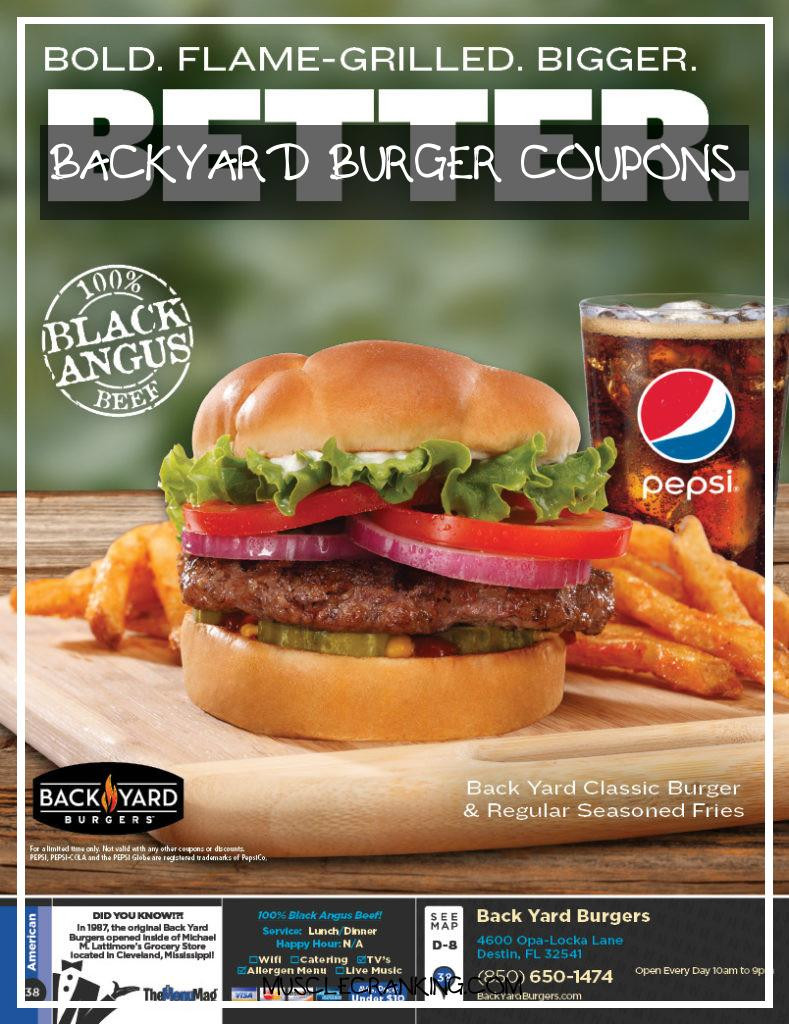 Backyard Burgers Destin
 Backyard Burger Coupons 2021 musclecranking