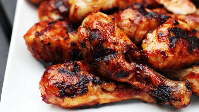Barbecue Chicken Legs
 Grilled Barbecued Chicken Legs Kitchen Explorers