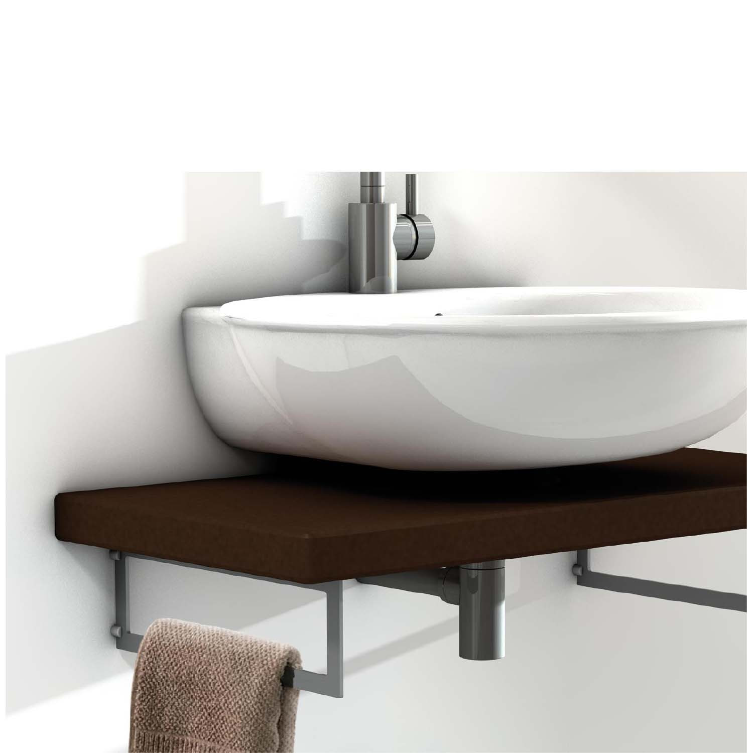 Bathroom Sink Shelf
 Floating Sink Bracket 440mm pair Mastershelf