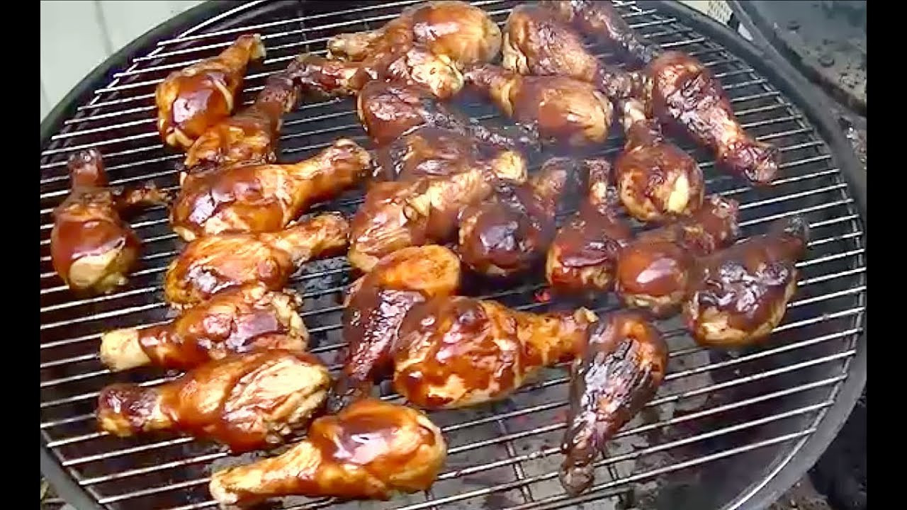 Bbq Chicken Legs On Grill
 How to Light a Charcoal Grill and Make Hickory Smoked BBQ