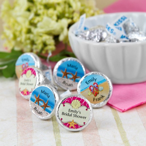 Beach Themed Wedding Favors
 Personalized Hershey s Kiss Beach Themed Wedding Favors