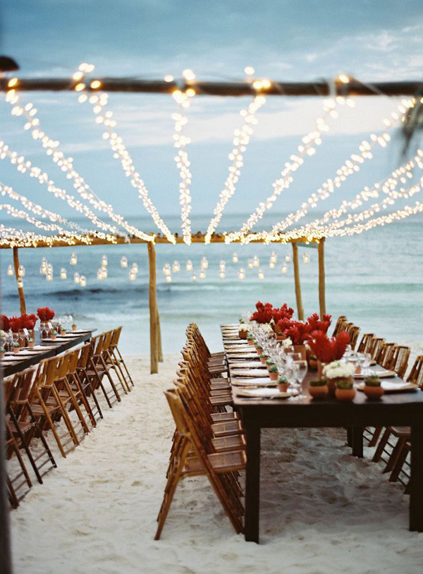 Beach Wedding Ideas Pinterest
 35 Gorgeous Beach Themed Wedding Ideas