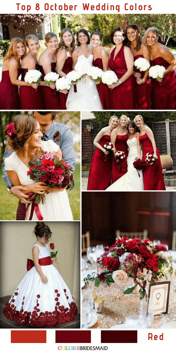 Best Wedding Colors
 Top 8 October Wedding Colors to Steal 2 ColorsBridesmaid