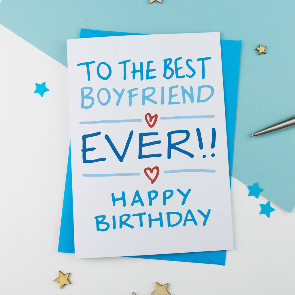 Birthday Card For Boyfriend
 Boyfriend Birthday Card By A Is For Alphabet