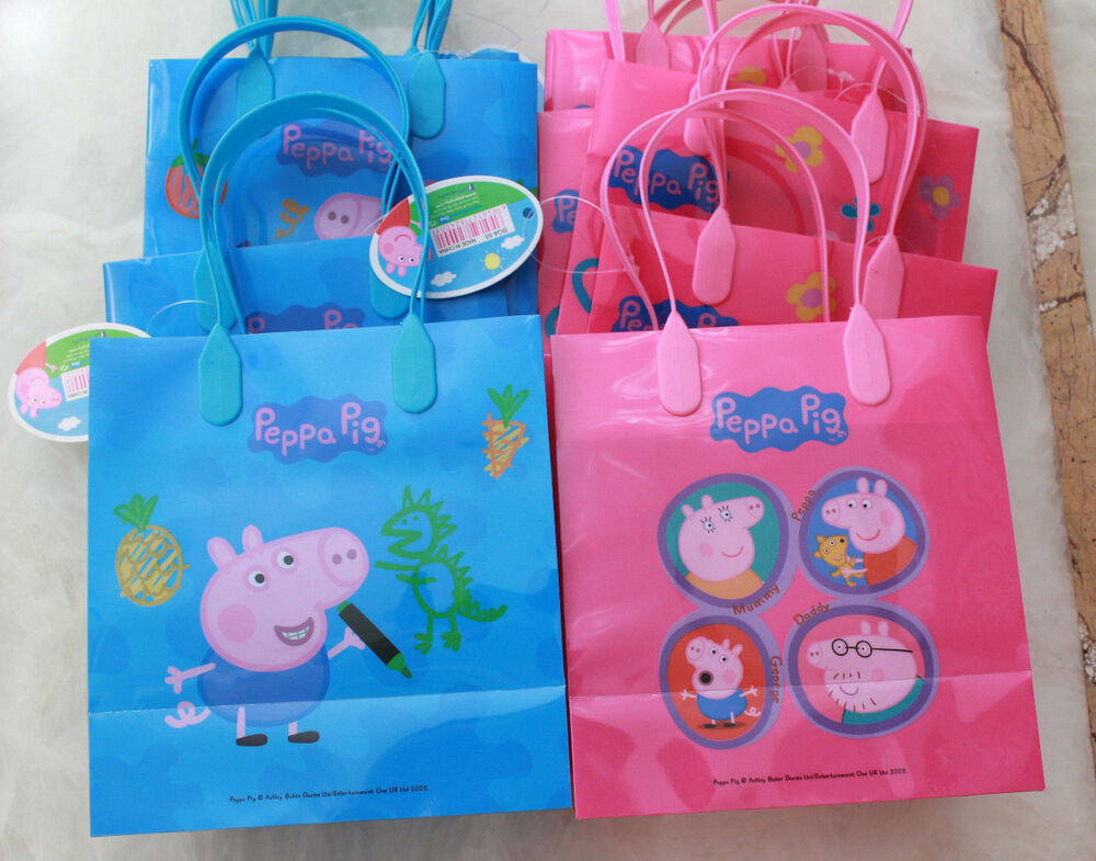 Birthday Gift Bags For Kids
 12 Peppa Pig Birthday Party Goody Goo Gift Favor Candy