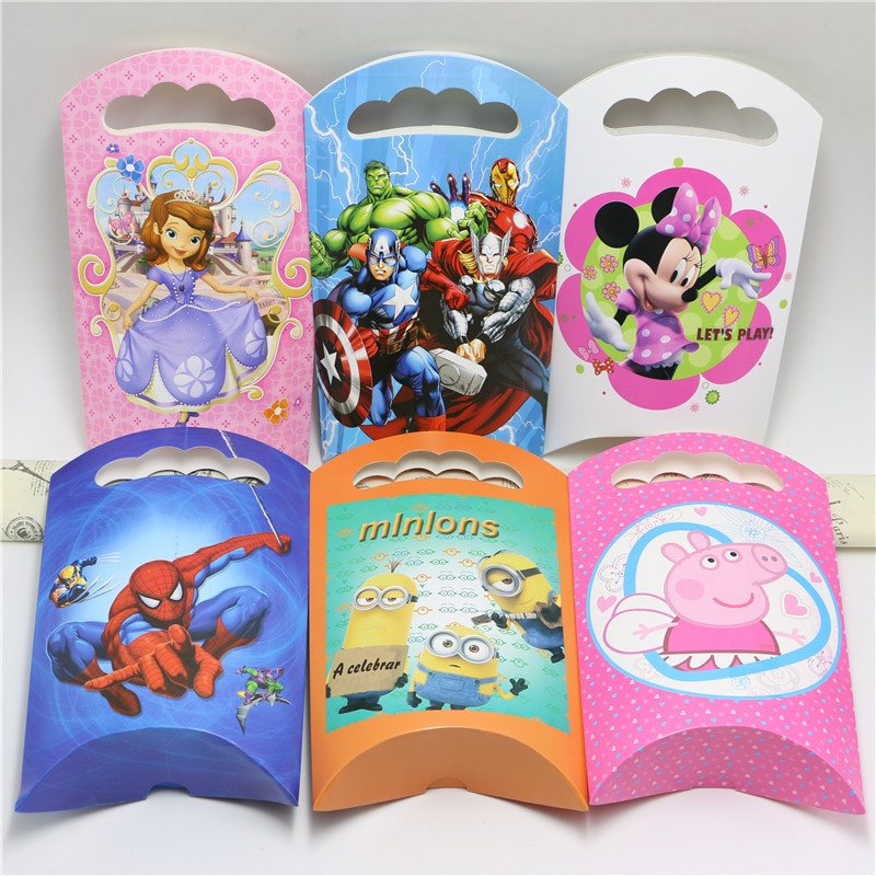Birthday Gift Bags For Kids
 8pcs lot minion minnie avengers spiderman goody bag boys