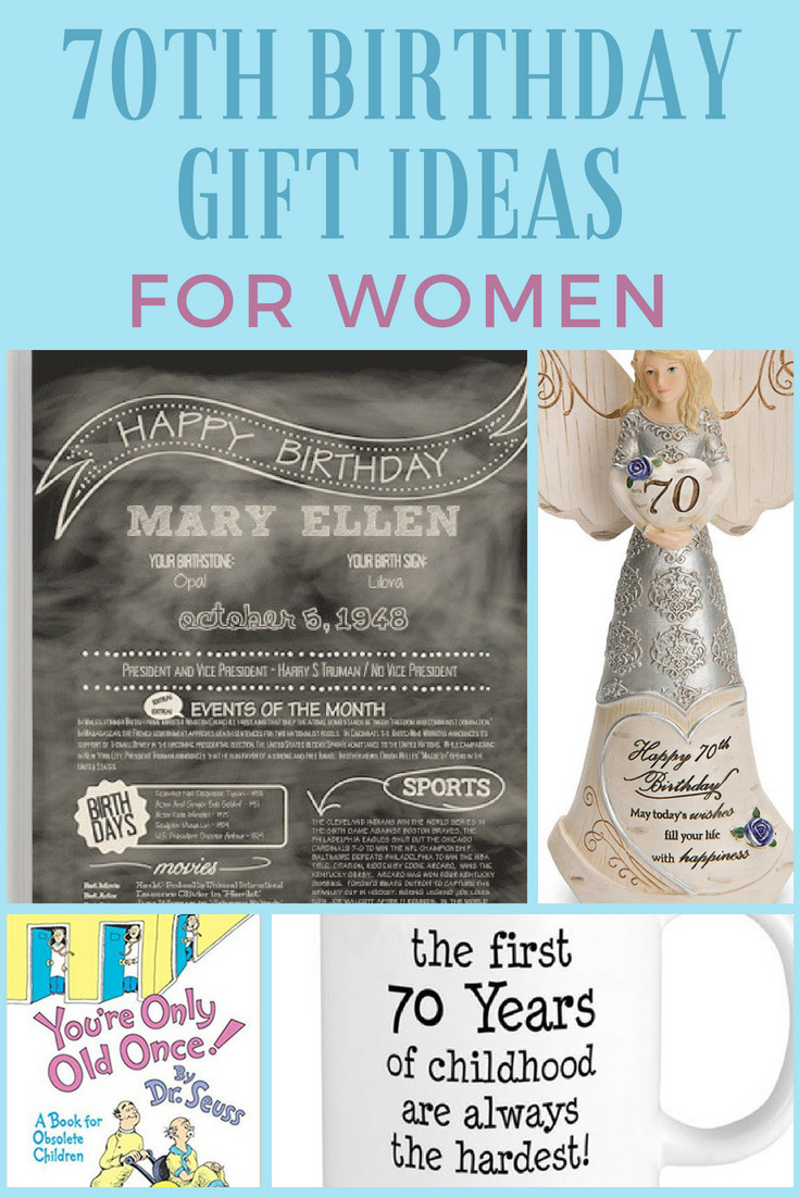 Birthday Gift Ideas For A Woman
 70th Birthday Gift Ideas for Women