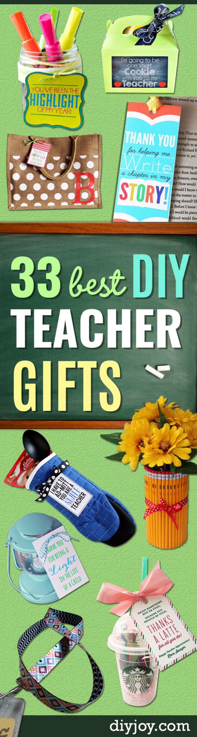 Birthday Gifts For Teachers
 33 Best DIY Teacher Gifts
