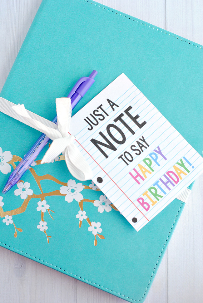 Birthday Gifts For Teachers
 Cute & Creative "Note" Gift Idea for Birthdays or Teacher