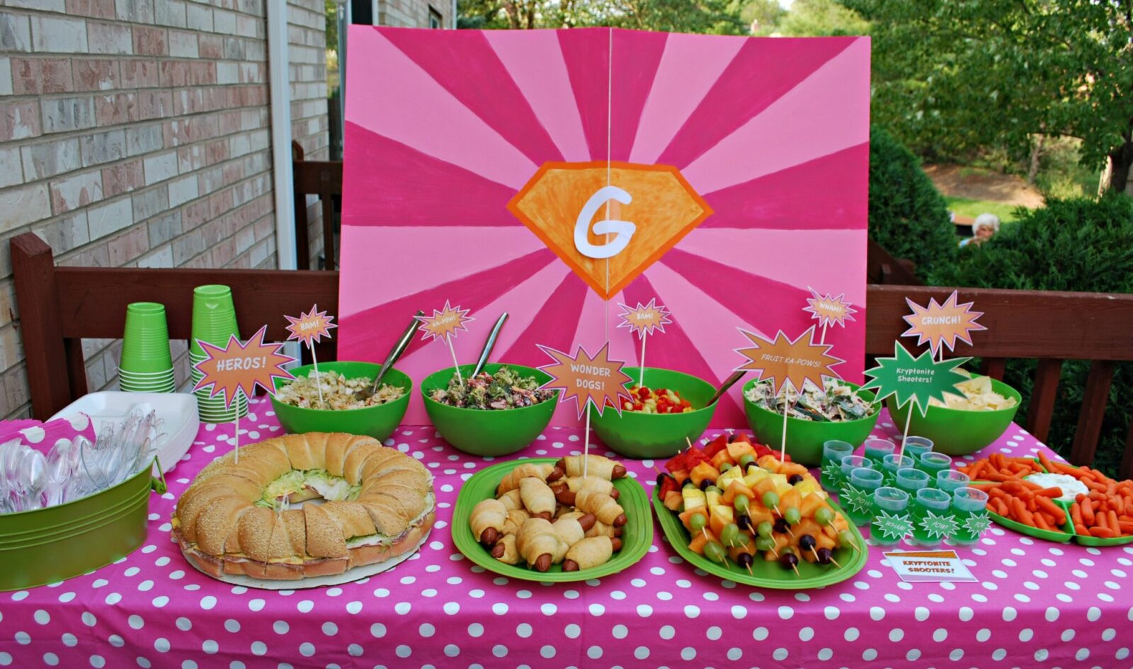 Birthday Party Lunch Ideas
 Guest Party Girl s 3rd Birthday Superhero Party
