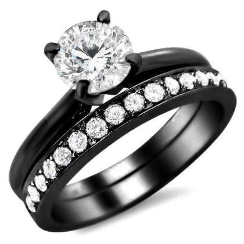 Black Gold Wedding Ring Sets
 black gold wedding sets trends