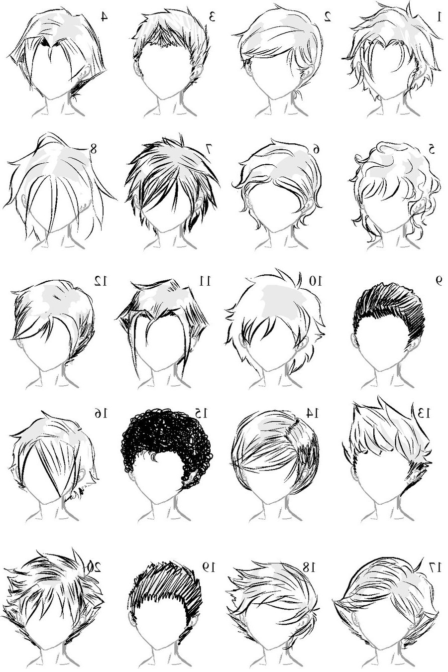 Boy Hairstyles Anime
 Male Anime Hairstyles Drawing at PaintingValley