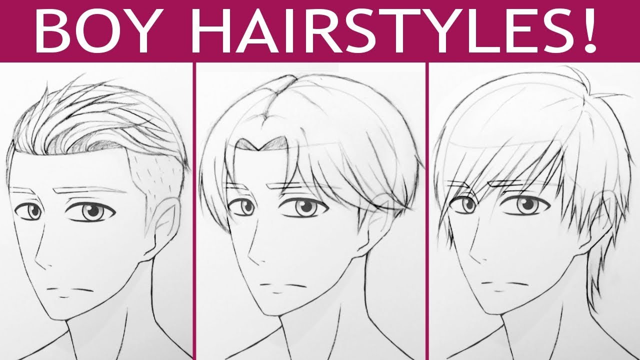 Boy Hairstyles Anime
 How to Draw 3 Manga Boy Hairstyles