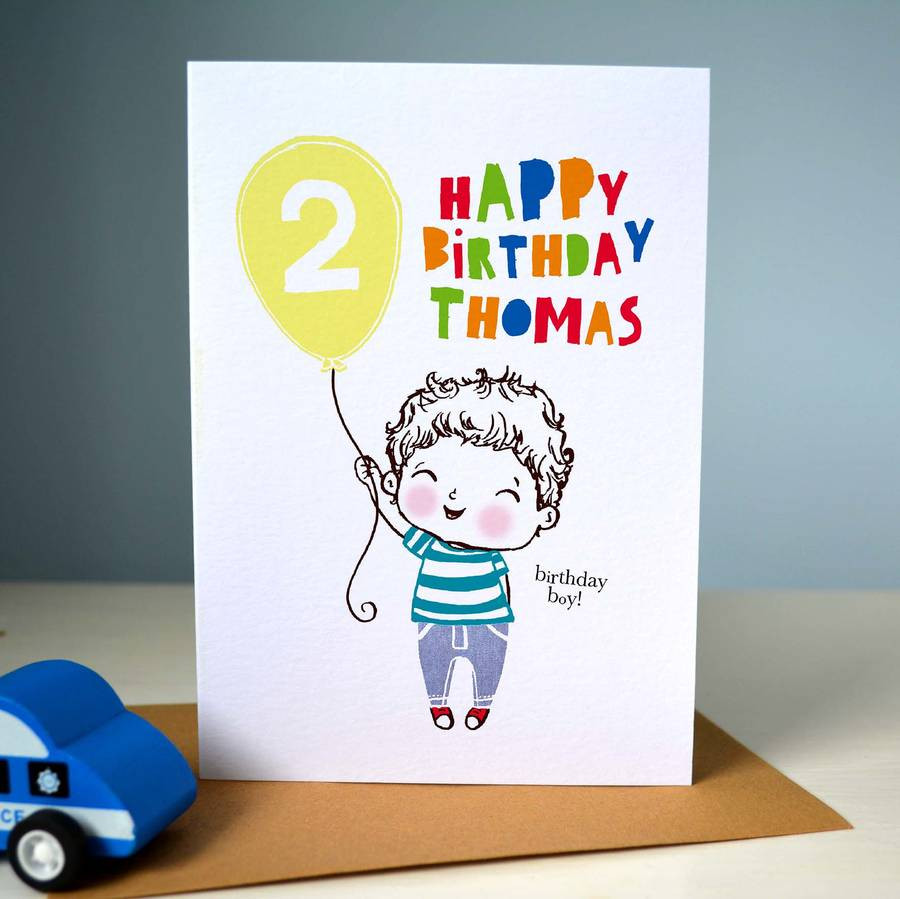 Boys Birthday Cards
 personalised birthday boy card by rosie & radish