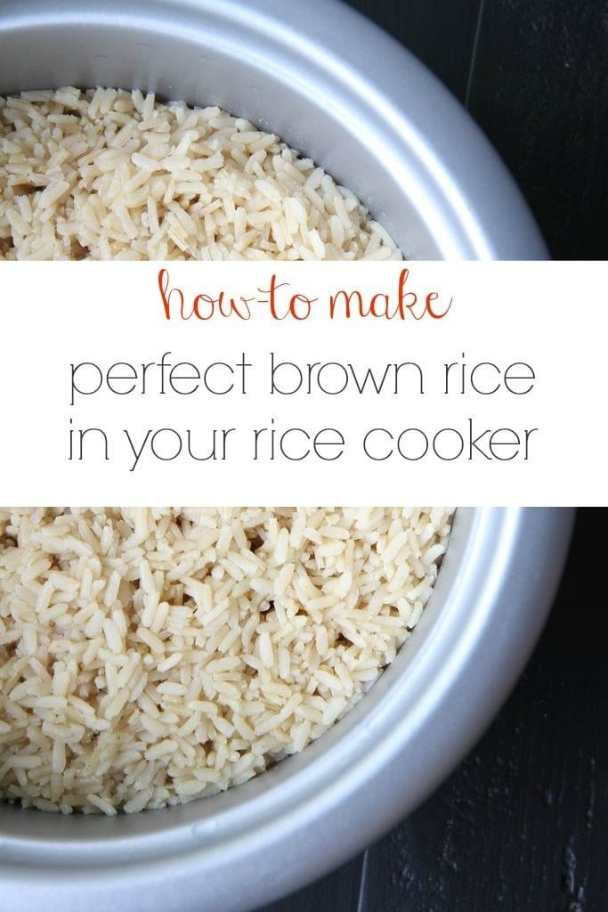 Brown Rice Cooker
 Make Ahead Tutorial How to Make Perfect Brown Rice In