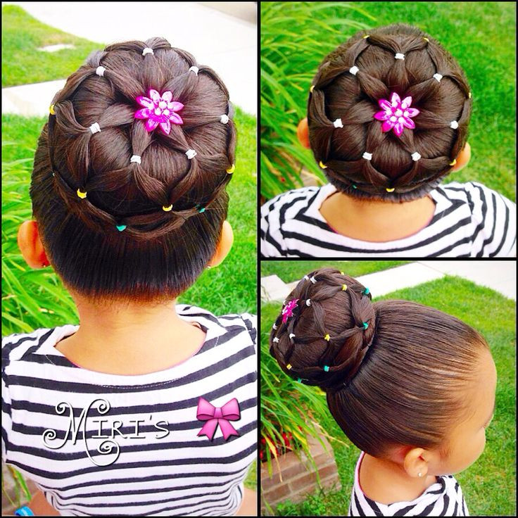 Bun Hairstyles For Kids
 197 best kids updos images on Pinterest