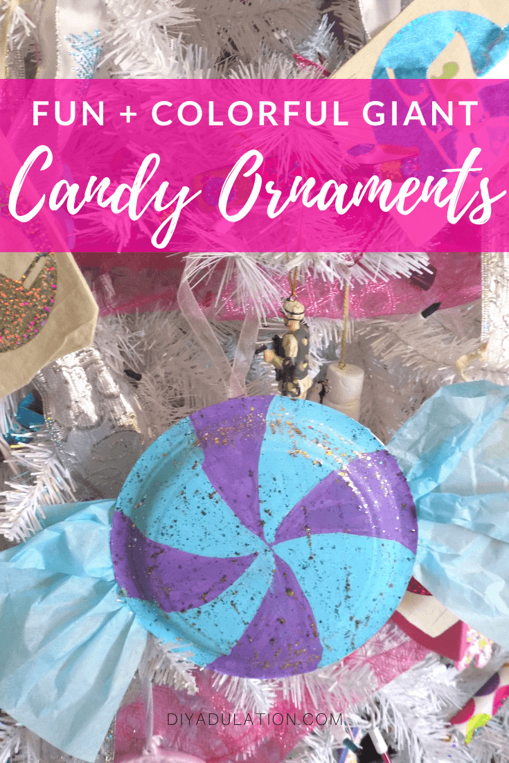 Candy Ornaments For Christmas Tree
 Brightly Colored Candy Christmas Tree DIY Adulation