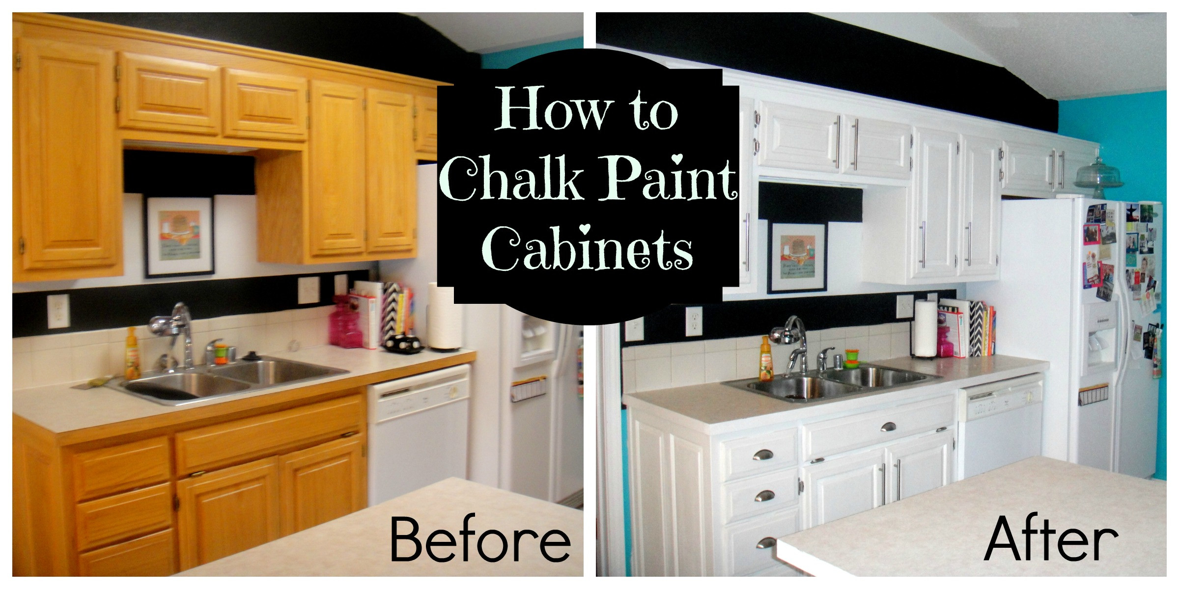Chalk Paint Kitchen Cabinets Before And After
 How to chalk paint