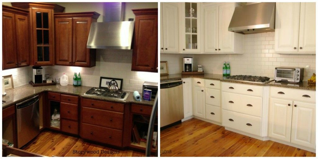 Chalk Paint Kitchen Cabinets Before And After
 Storywood Designs ASCP Chalk Paint Kitchen Cabinets Before