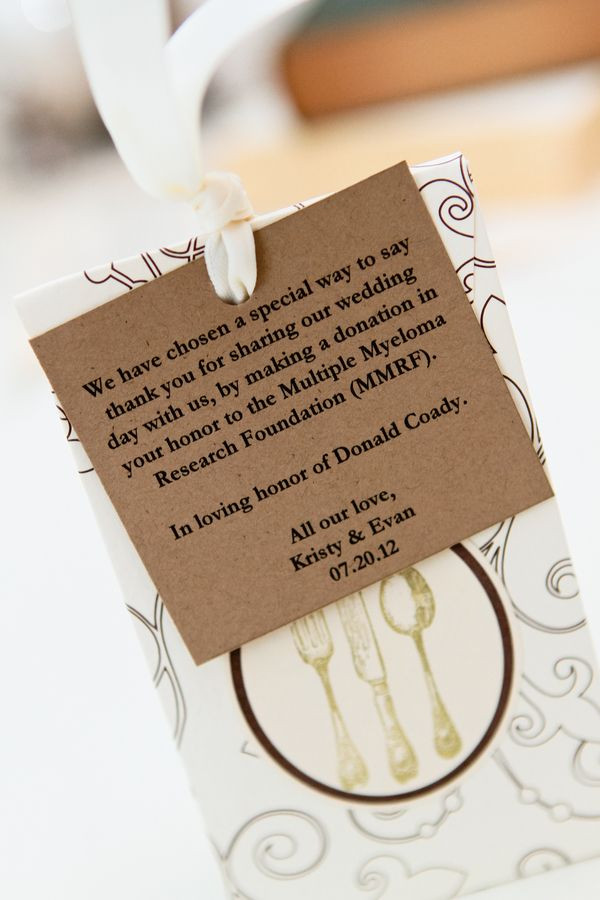 Charity Wedding Favors
 Party favors donations