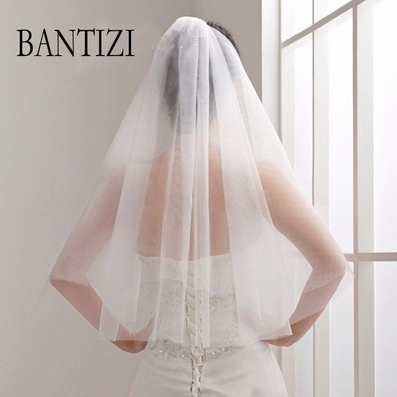 Cheap Wedding Veils With Comb
 Cheap Bridal Veil Wedding Veil White 2 Layer Tulle Cut