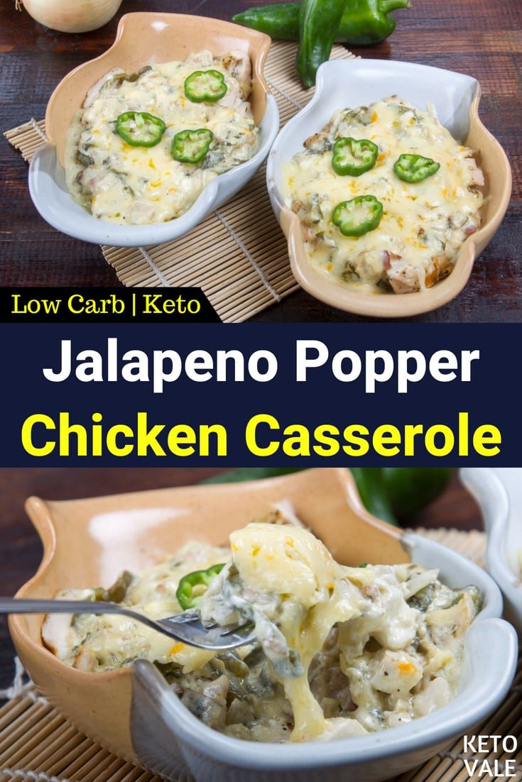 Chicken Casserole Low Carb
 Keto Jalapeno Popper Chicken Casserole Low Carb Recipe